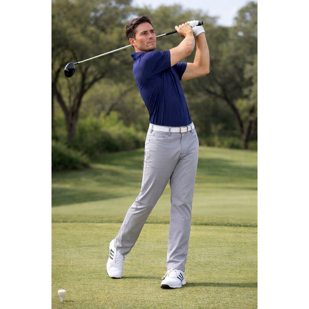 Adidas Golf Go-To 5 Pocket Pants Tapered Fit Gray Performance Stretch 38x30